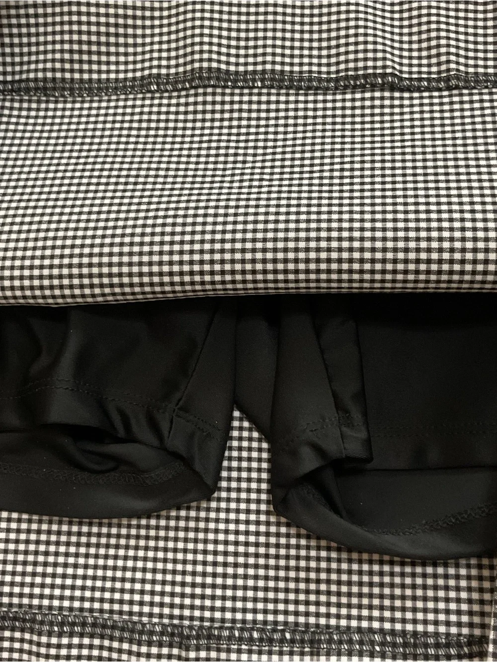 Peck & Peck Black and White Gingham Check Skort Size 4